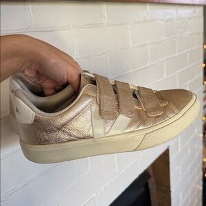 Pink Veja Velcro Sneakers